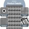 36 Pocket Charts for Classroom Cell Phones, 36 Clear Pocket Charts with Numbered Stickers, Classroom Hanging Cell Phone Organizer, Hangs on Wall,