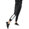 Puma Farbblock Logo Print Bündchen Sporthose Damen Unterteile Schwarz 597349-51