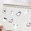 100Pcs Funny Cartoon Ghost Stickers For Luggage Guitar Phone Diary Waterproof Graffiti Kids Toy Diy Cute Spooky Laptop Decals