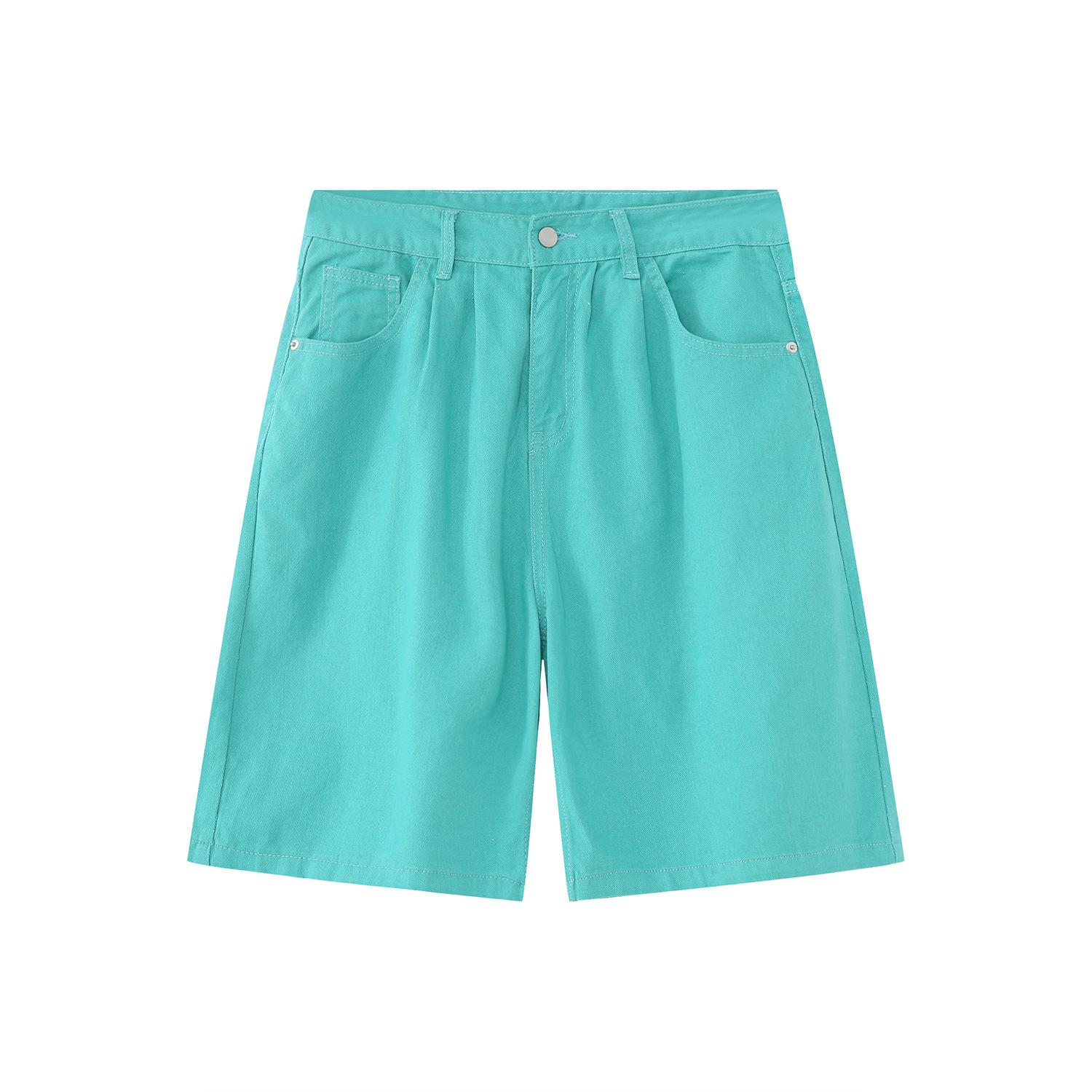 

Мужские летние новые повседневные свободные шорты в корейском стиле, широкие брюки, розовые XL зелёный