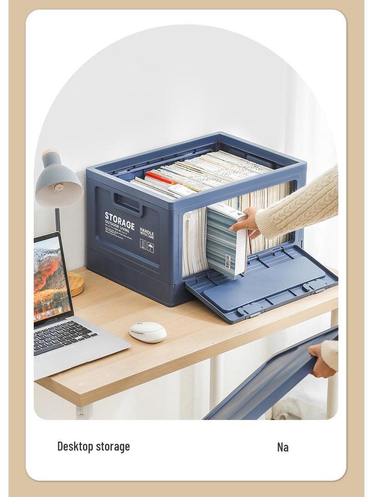 Caixa de Armazenamento de Plástico Dobrável para Roupas, Livros e Brinquedos