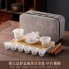 Merchandise High-end Ice Jade Travel Tea Set Business Company Corporate Bank Mid-Autumn Festival Gift