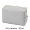 Solid Color Makeup Pouch Women Cosmetic Bag Waterproof PU Leather Travel Portable Wash Toiletry Storage Bag Organizer Purse