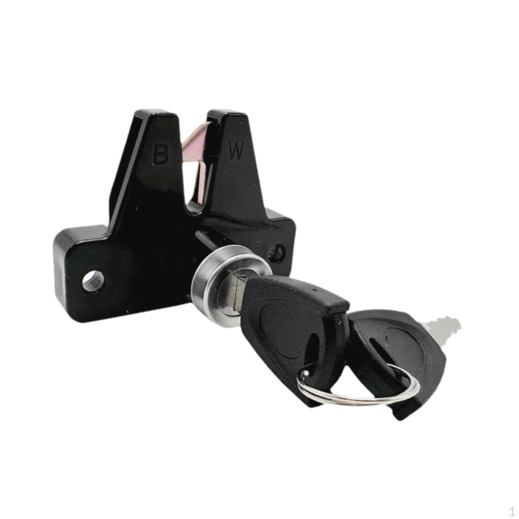 Elektrisches Dreirad Sitzschloss Motorradkoffer mit Schlüsseln Robust Einfache Installation Diebstahlschutz