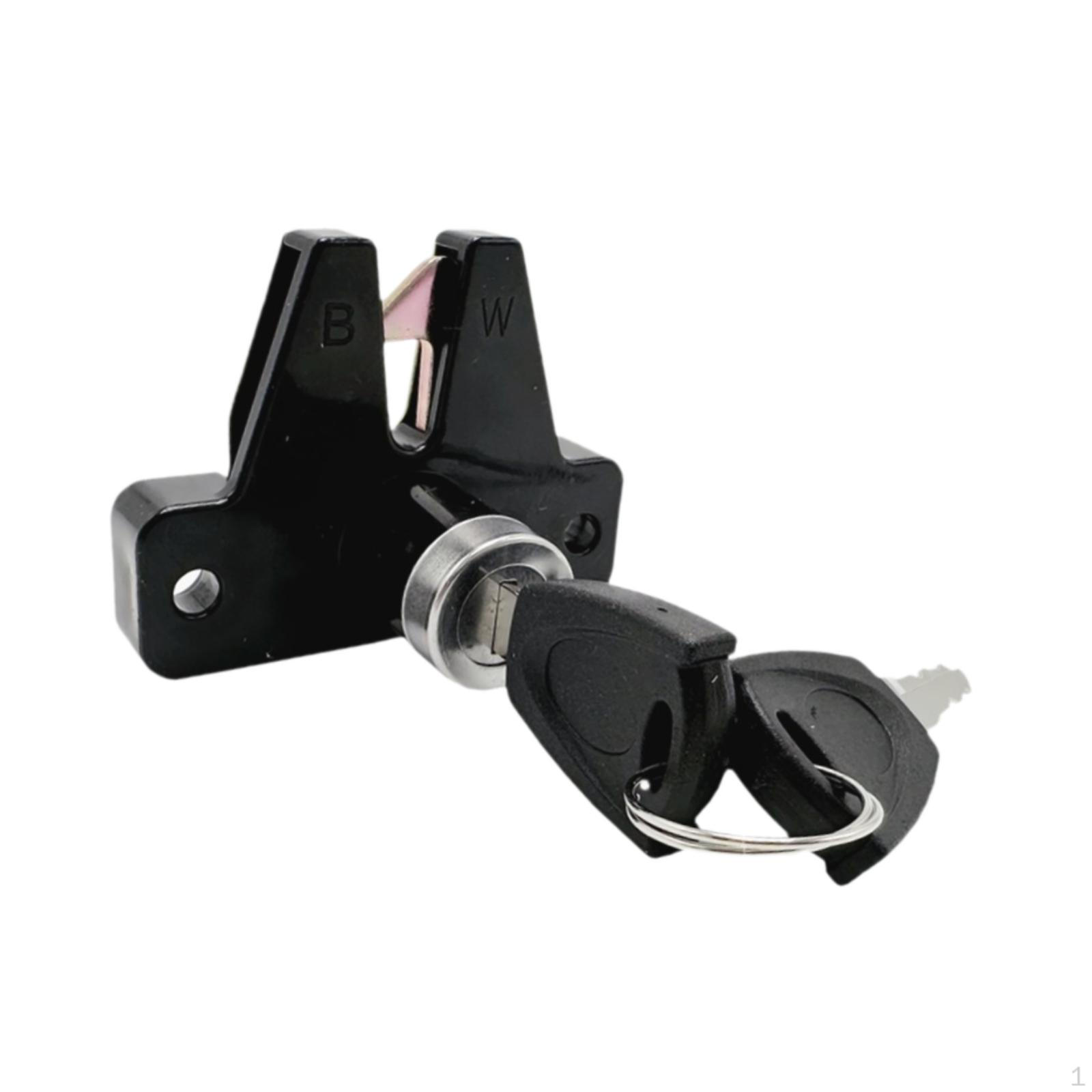 

Electric Tricycle Seat Lock Motorcycle Trunk with Keys Sturdy Easy Installation Anti Theft