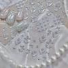 Nail Art Silver Retro Tulip Flower Stickers