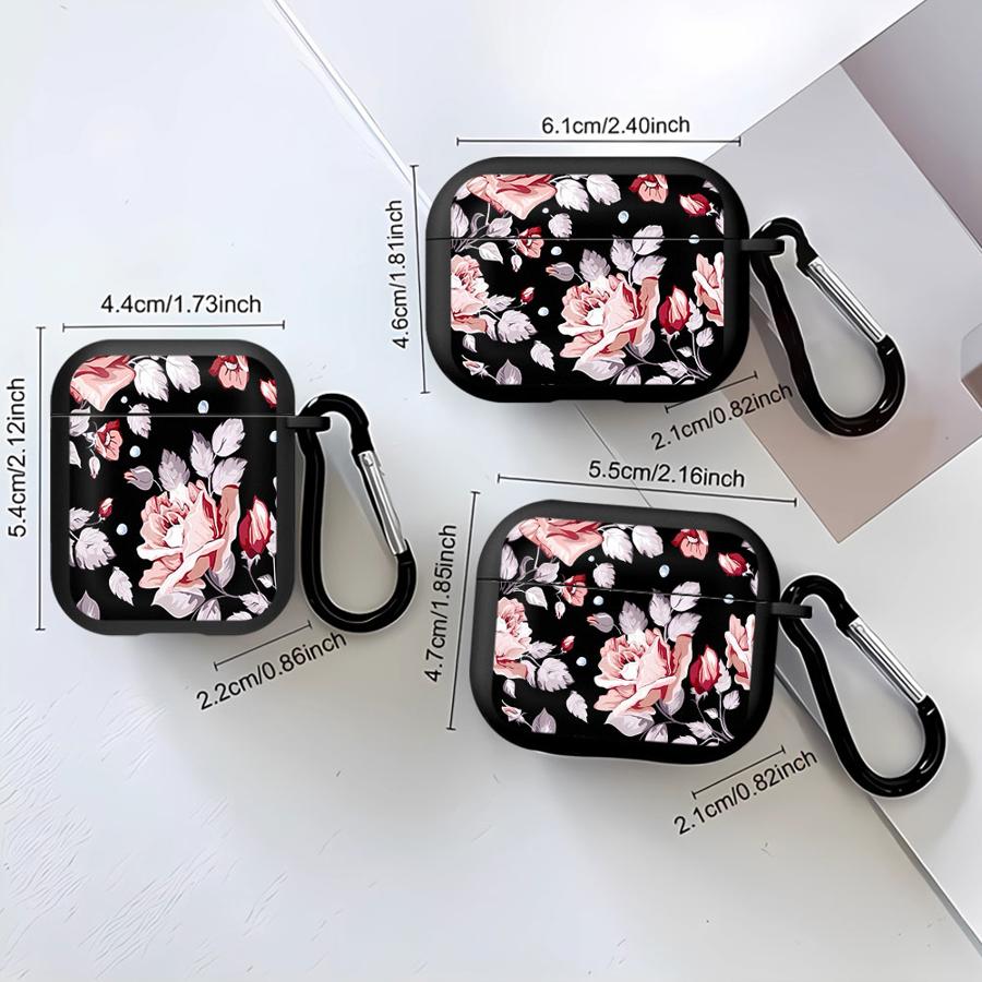 Case For Airpods Pro 3 Pro2 1 Pro3 4 2 Soft Earphone Cases Cover Flower Print