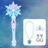 With Jewelry Set Light Up Snowflake Wand Glowing Sticks Flashing Snow Star Wands  Party Favor