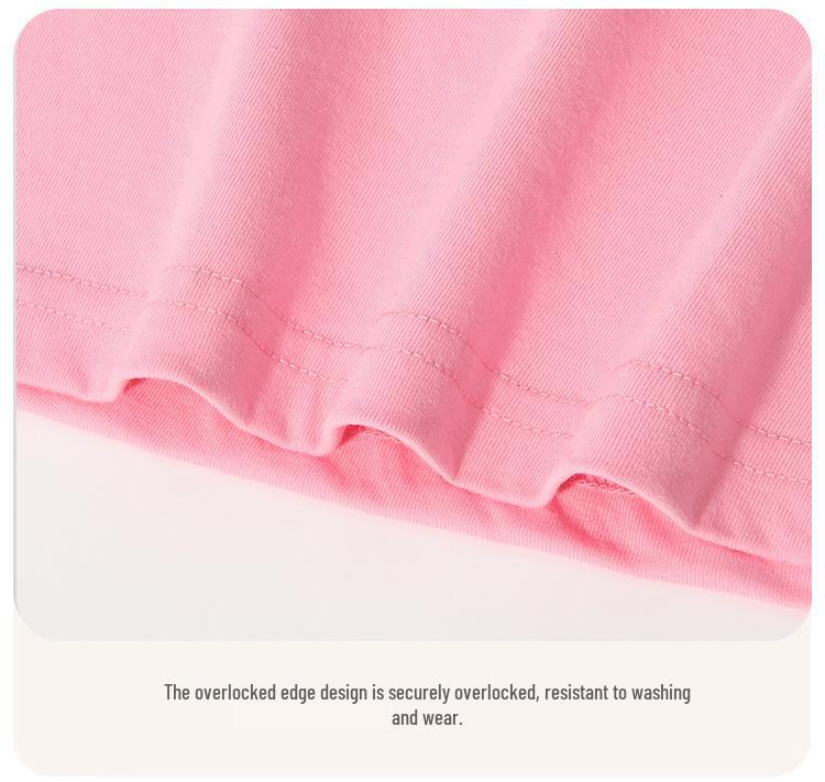 Dětské tričko s krátkým rukávem a kulatým výstřihem - 230g čistá bavlna s potiskem zvířat