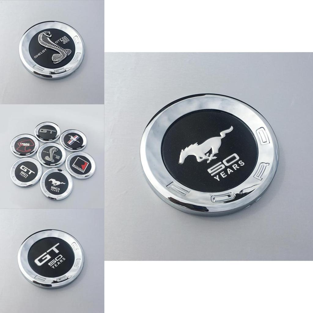 Mustang Kofferraum Heckklappe Emblem Abzeichen Tankdeckel Ford Jubiläumslogo 59" Chrom