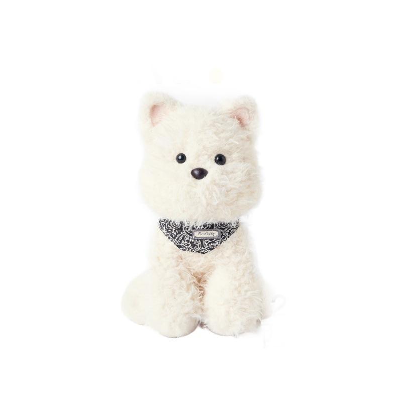 

Cross-border new West Highland simulation dog plush doll poodle doll plush toy children s gift 25cm