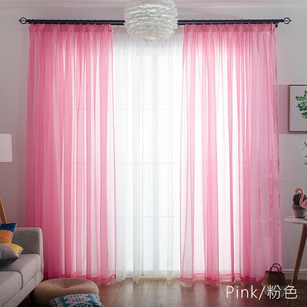 Romantic Home Decor Rose Voile Perspective Curtains Living Room Window Tulle Only Screening Curtain With Light Filtering Polyester Perfect For