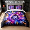 Chelsea FC Design Bed Bedding Set 1 Duvet Cover + 2 Pillowcases Soft Breathable Household Bed Linens