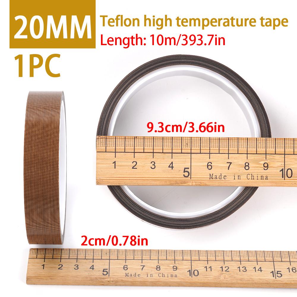 PTFE Flame-Retardant Tape 10M Long X 10mm Wide X 0.18mm Thick High Temperature Insulation Tape High Temperature Resistant