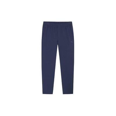 Training Series Solid Color Mid-Rise Comfortable Breathable Straight-Leg Nine-Point Sports Pants Men Pants Midnight-Blue 152427313-2