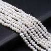 1 Strang, Weiße Natürliche Süßwasserperlen Perlen, 3-4mm, für DIY Schmuckherstellung, Einzigartige Geburtstagsfeier Hochzeitsbastelarbeiten, 36cm