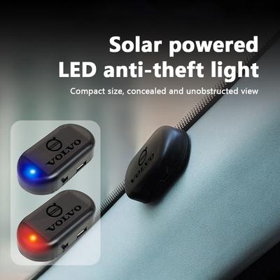Für Solarauto Diebstahlschutz LED-Licht Auto USB-Ladung Falscher Alarm Xc60 Xc90 V40 V60 S60 V50 V90 S80 C40 XC40 V70 XC70 C30 CT9