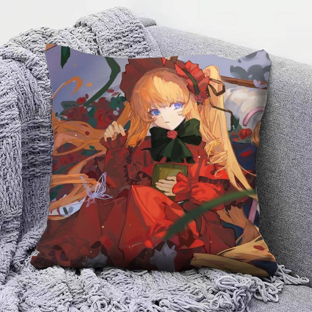 Rozen Maiden Anime Girl Mercury Lampe Home Sofa Cushion Covers and Aecorative Custom Pillow Covers