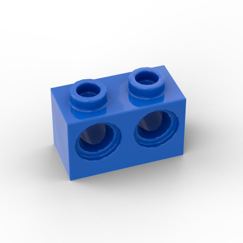 80pcs 32000 Brick 1x2 with Holes Building Block MOC Parts Creative Toys Compatible All Brand Technology Brick