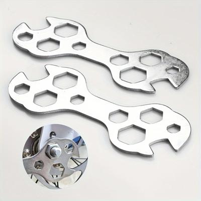 1pc Versatile Mountain Bike Multi-Hole Wrench Repair Tool,Plum-Shaped Bicycle Wrench, Suitable for Hand Tools And Bike Repair Tool