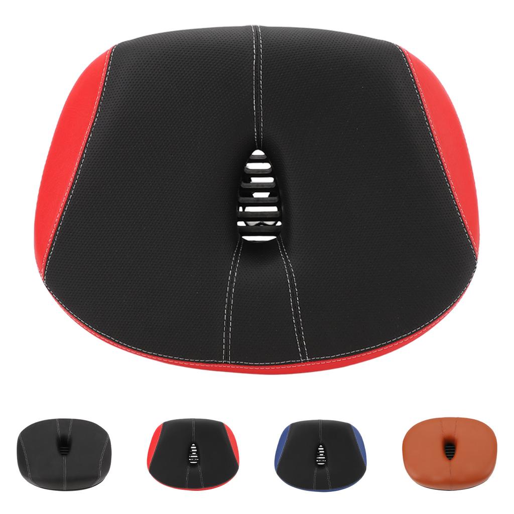 Noseless Bike Seat Wide Bike Saddle Replacement Thickened Hollow Breathable Shock Absorbing City Mou