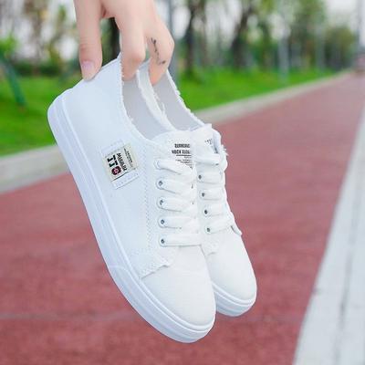 Chaussures en toile pour femmes, chaussures plates décontractées d'extérieur, basses, légères, chaussures de Skateboard
