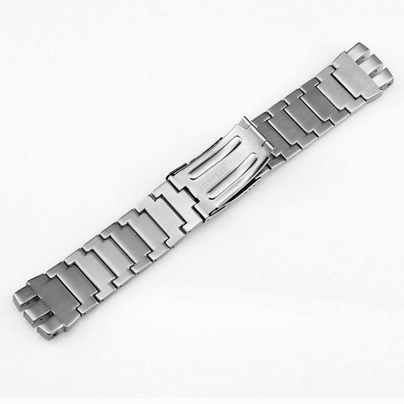 23mm316 Massives Edelstahl-Uhrenarmband Für Swatch YCS YAS YGS IRONY Armband Metall-Armband Silber Schwarz Armbänder