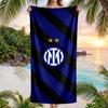 Asciugamano da Spiaggia Inter Milan Morbido Microfibra Asciugamano Estivo Asciugatura Rapida Assorbente per Spiaggia Piscina Viaggio