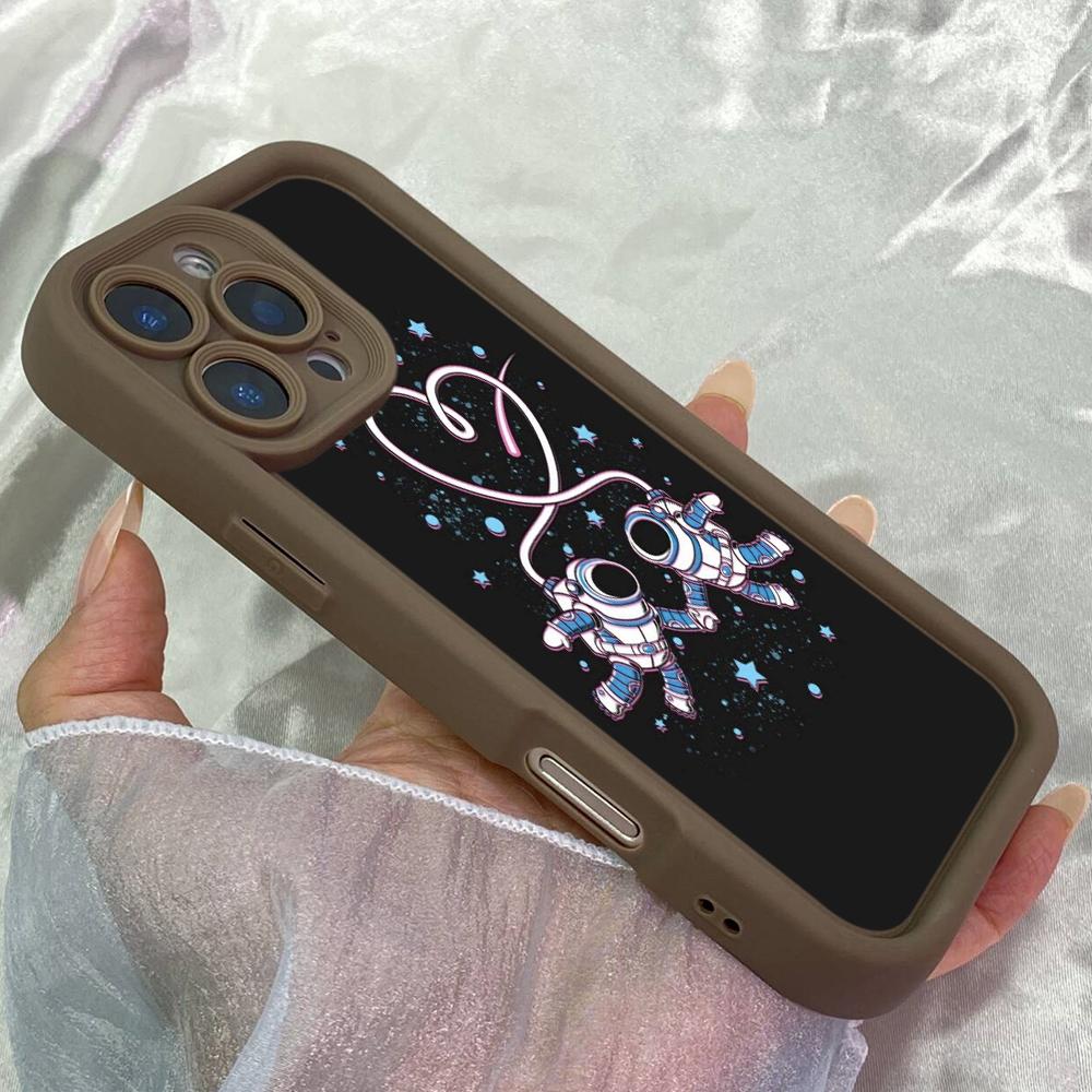 JT48 Astronaut Space Love Realme 14 15 Huawei Honor 70 90 Infinix Tecno itel Motorola Google All Model Angel eyes Soft TPU Phone Case