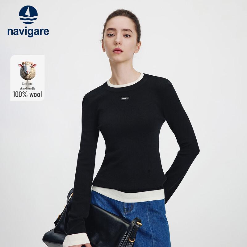 Navigare Women s 100 Wool Slim-Fit Knit Sweater S 8970₽