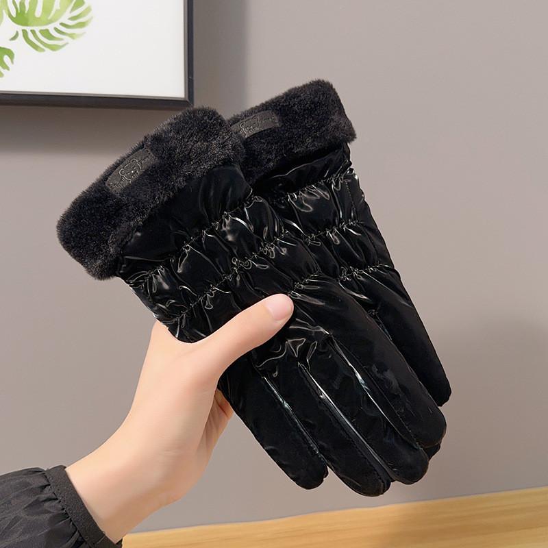 Winter Fashion Womens Fleece Lined Gloves With Touchscreen For Outdoor Commuting