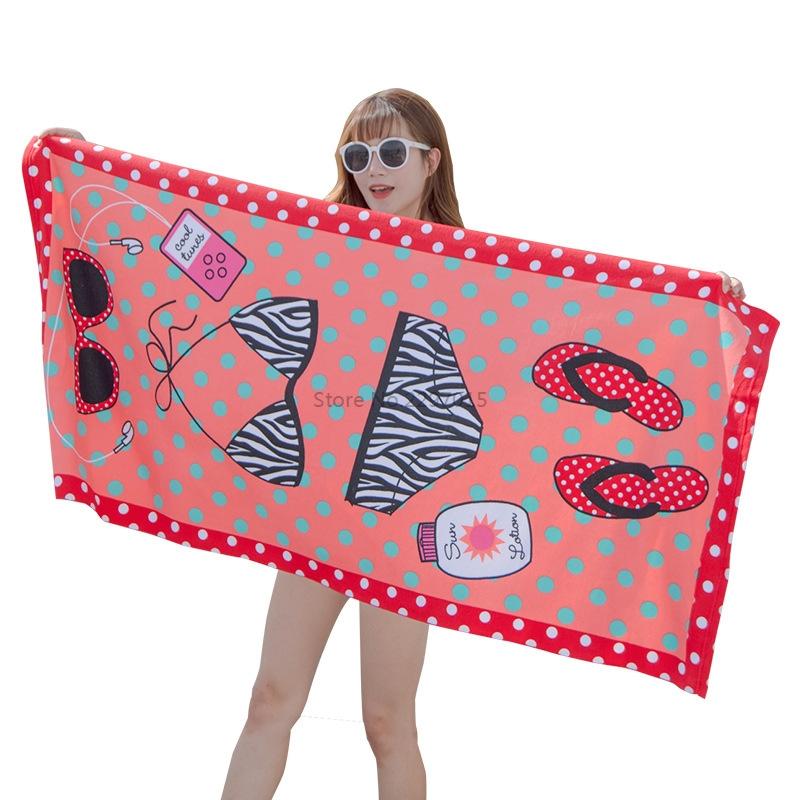 

Модное пляжное полотенце с принтом фламинго для женщин и девочек, банное полотенце, полотенца для плавания, путешествий, отпуска, игр, периферийных устройств, подушки из микрофибры 150x70cm