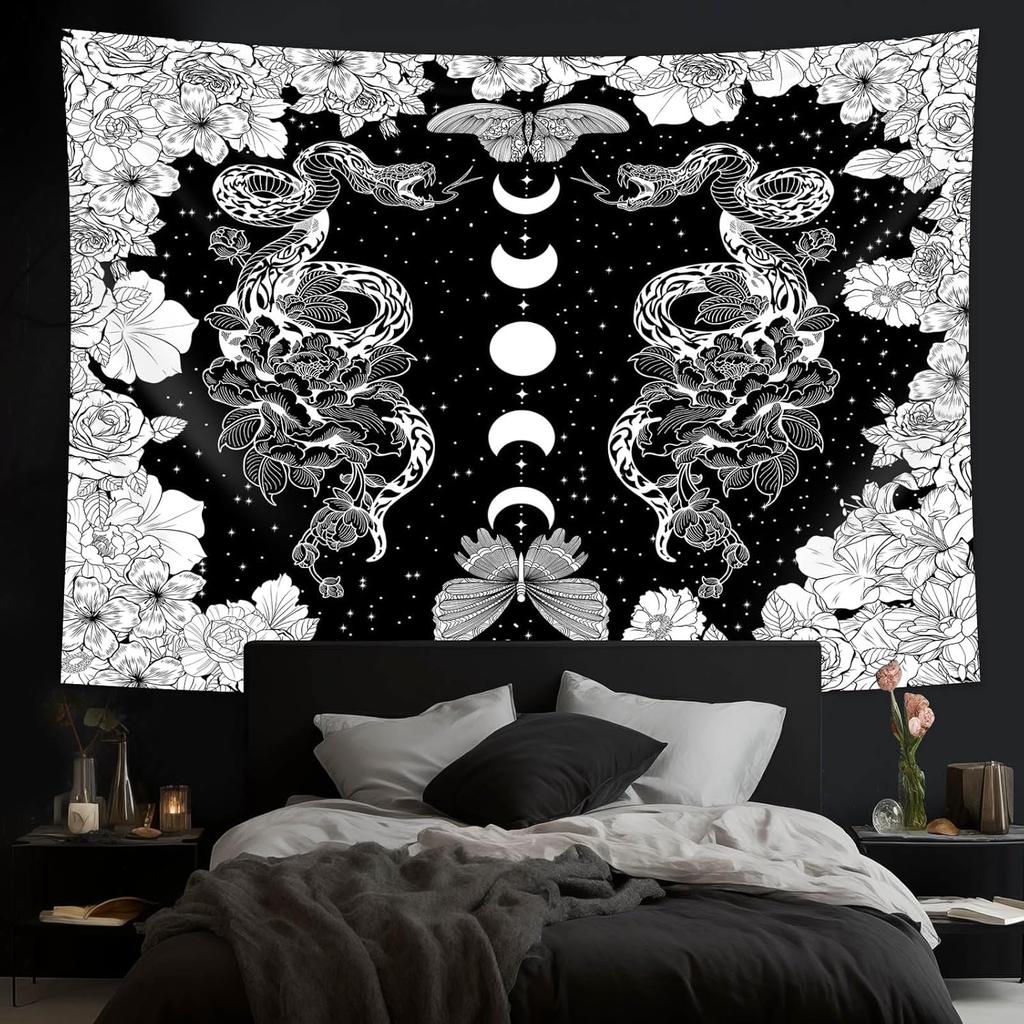 Mittelalterliches Bücherregal Wandteppich Wandbehang Buchbibliothek Kulisse Bücherregal Dark Academia Vintage Wanddekoration für Schlafzimmer Ästhetisch
