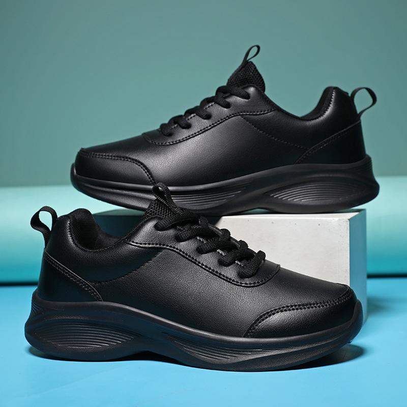 Microfiber leather women's shoes spring and autumn sports shoes leisure outdoor travel running men's soft sole waterproof and non-slip