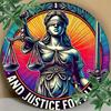 Symbol of Justice Aluminum Round Sign Durable Metal Wall Art for Home Bathroom Garage Decor