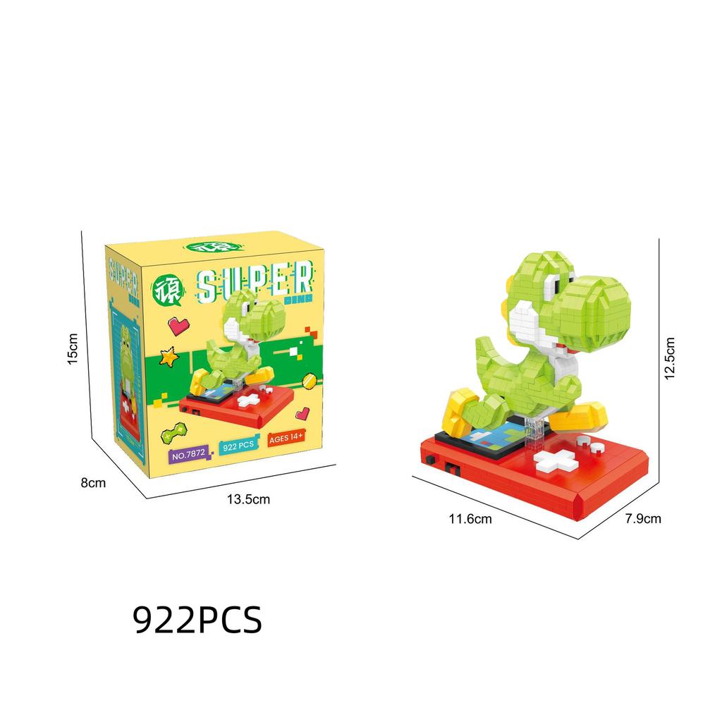 Building Blocks  Particle Cartoon Kawai Desktop Ornaments Halloween Birthday Gifts Christmas Toys Cuddly Toy Dinosaur Puzzle