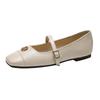 Temperament Mary Jane single shoes women's shoes 2025 new summer flat bottom with skirt gentle evening shoes W108-15