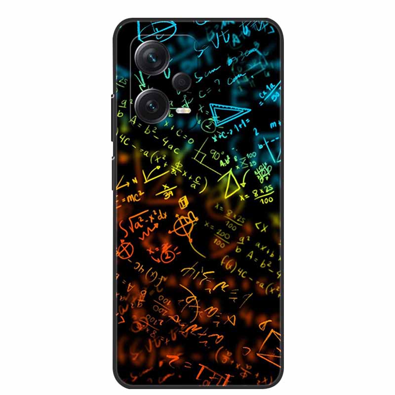 Weiche Hülle für Xiaomi Redmi Note 12 Pro 5G Case Schwarz TPU Silikon Hüllen für Redmi Note 12 Turbo 5G / Note12 Pro Plus Pro+ Wolf