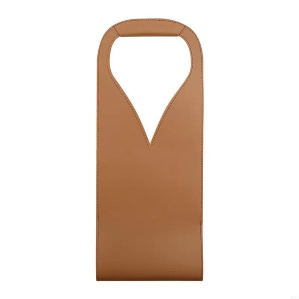 Waterproof Wine Tote Sturdy Handle Champagne Carrier Reusable Leather Wine Carrier  Wine Tasting