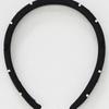 SORRY TOO MUCH LOVE Pearl Gem Seethough Satin Hairband_Black