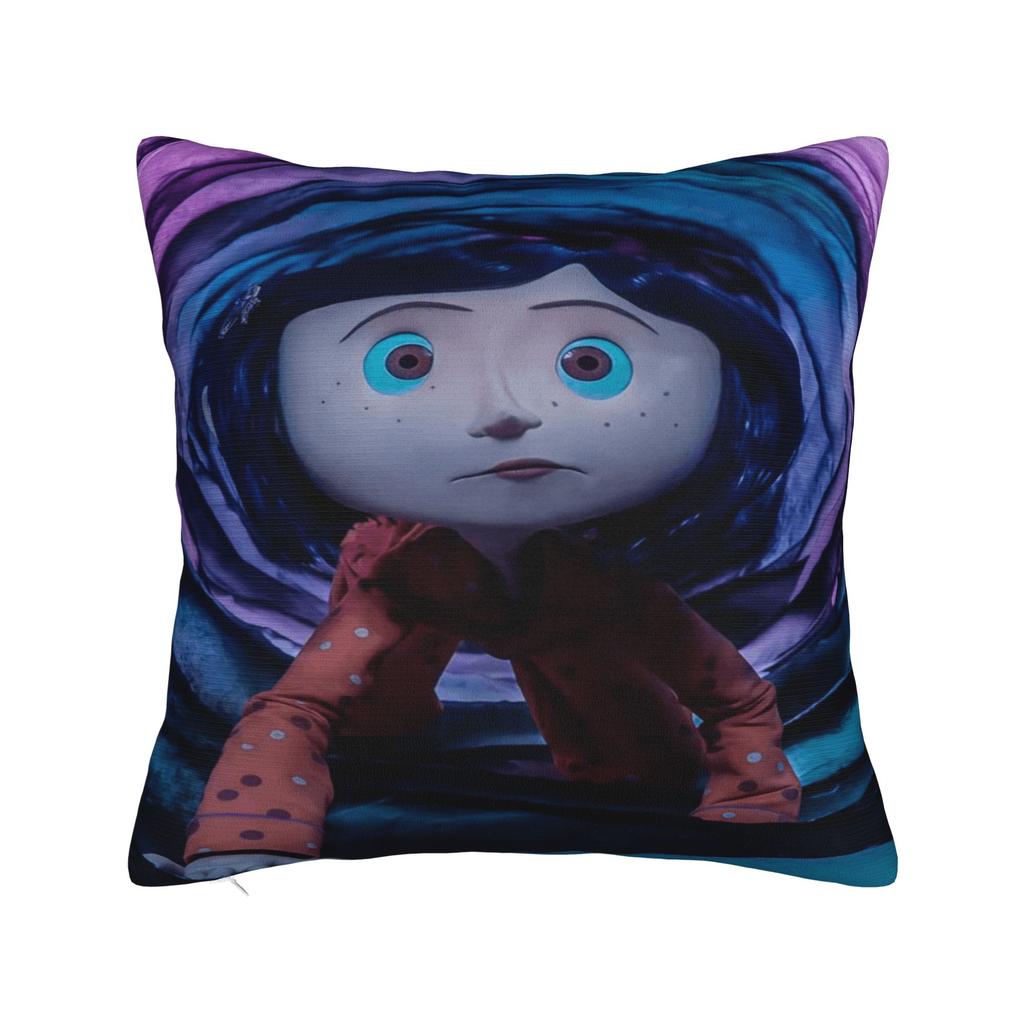 Horror Cartoon C-Coraline Pillow Case Novelty Pillow Cover Graphic Pillowcases For Wedding Party Home Decor