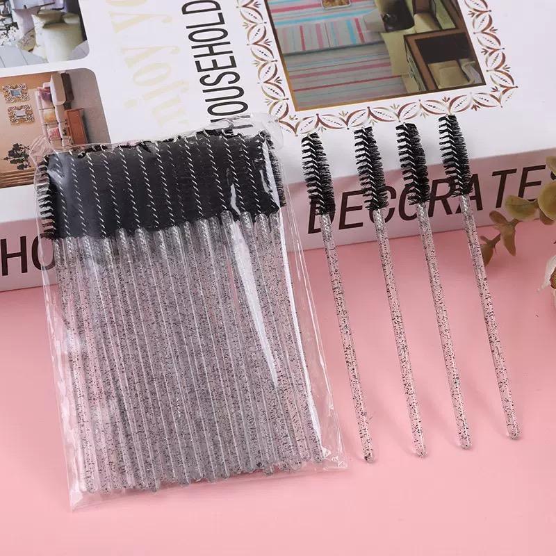 Portable Micro Nylon Eyelash Mascara Wand Lash Spoolies Brush Cosmetic Tools for Eye &  Makeup Minimum Order 50pcs