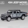 Schaal 1/32 Jeep Wrangler Gladiator pick-up truck, legering automodel gegoten metalen speelgoed terreinvoertuigen met geluid en licht collectie kindercadeau