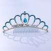 Crown Tiara Children's Princess Rhinestone Crown Hair Comb, Little Girl Birthday Gift Baby Hair Accessories Comb Accessories