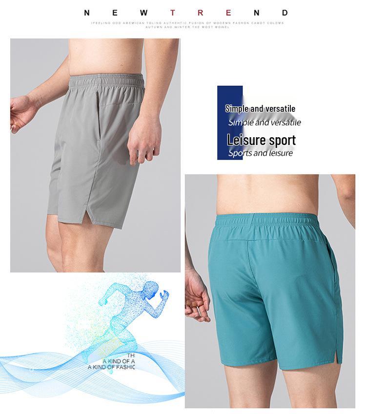 Men's Quick-Dry Lightweight Running Shorts - Breathable, Moisture-Wicking, Loose Fit for Summer