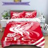 Set copripiumino 3 pezzi (1*Copripiumino + 2*Federe, Senza Nucleo),Set Biancheria da Letto con Stampa Liverpool F.C, Decorazione Camera da Letto, Per Tutte le Stagioni, Regalo di Compleanno