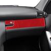 2Pcs Red Carbon Fiber Passenger Dashboard Vent Cover Trim For Mercedes-Benz W203