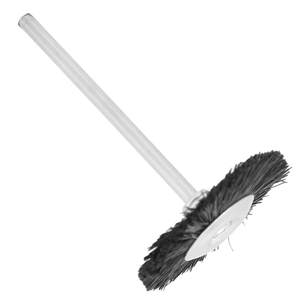 T shaped Nail Drill Bit Clning Brush Portable Nail Dust Brush Manicure Tool Accessory(White )