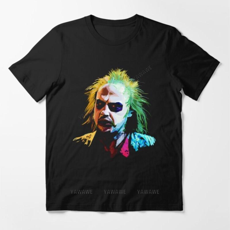 

Adult tee tops teenager cotton teeshirt Beej Portrait Essential T Shirt brand casual short sleeve for men mens summer tshirt S