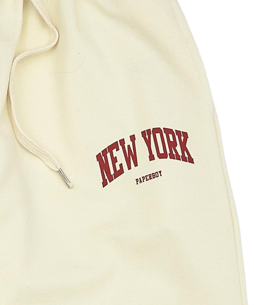 PAPERBOY Basic New York Wide Jogger Pants - Cream (Type A)